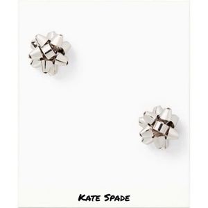 Kate Spade | Bourgeois Silver Bow Stud Earrings